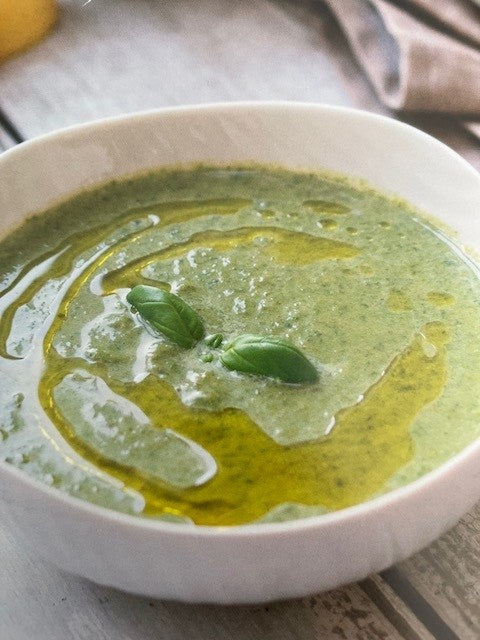 Hemp and Broccoli Soup with CBD